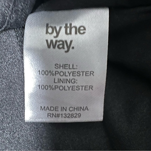 BY THE WAY Revolve Black Mini Dress Velvet Polka Dot Twist Front Size XXS - Picture 13 of 15